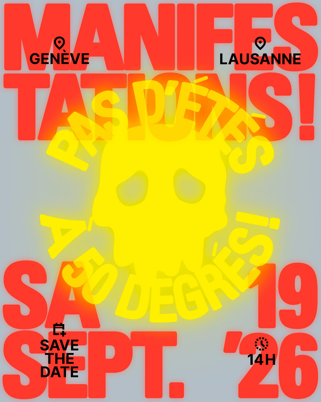 Visuel pour les manifestations Pas d’étés à 50 degrés